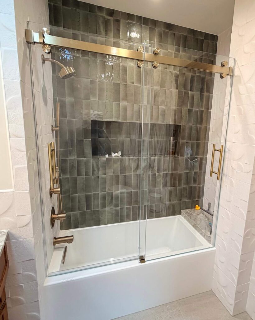 Frameless shower door park city